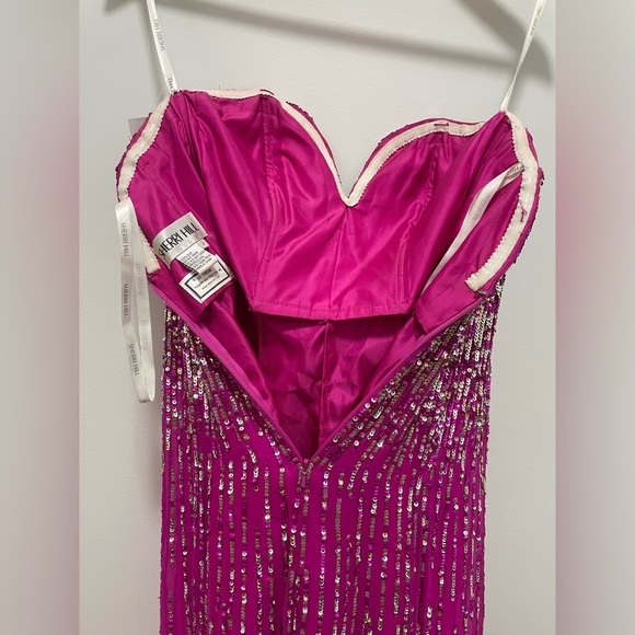 Sherri Hill Pink Fuchsia Strapless Sequin
Prom Dress - Picture 9 of 9